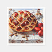 Elegantes griechisches Ostern Serviette (Vorderseite)