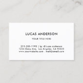 Elegantes GRIY Logo QR Code Golden Gradient Divide Visitenkarte (Rückseite)