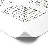 Elegantes Grün 15 Tabelle Hochzeitsdiagramm Poster (Ecke)