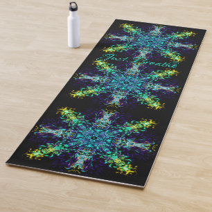 Elegantes Grün aquamarin boho Bohemisch Mandala Yogamatte