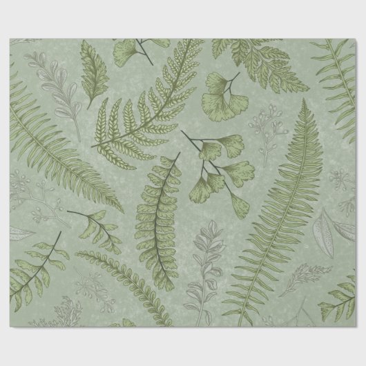 Elegantes Grün des Wassers Geschenkpapier (Flach)