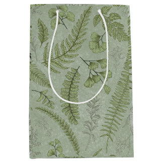 Elegantes Grün des Wassers Mittlere Geschenktüte
