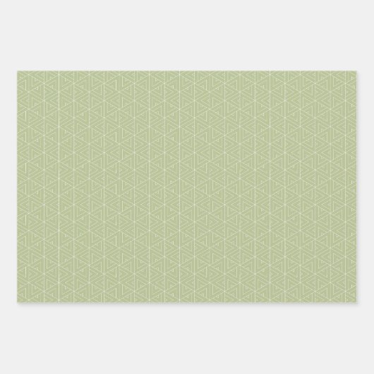 Elegantes Grün, einfach und minimales Geschenk Geschenkpapier Set (Vorderseite)