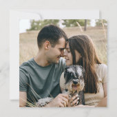 Elegantes Grün Foto Hochzeit speichern Sie das Dat Save The Date (Rückseite)