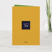 Elegantes Grün Gelb wünscht Operation Karte (Rückseite)