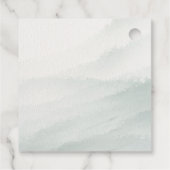 Elegantes Grün Goldenes Brautparty Geschenkanhänger (Rückseite)