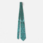 Elegantes Grün Jeweled Blick-Mandala Krawatte (Rückseite)