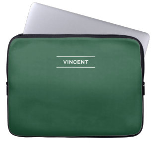 Elegantes Grün mit dem Namen Laptop Sleeve