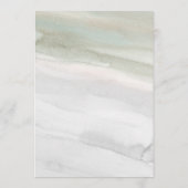 Elegantes Grün und Grau | Hochzeit Menükarte (Rückseite)