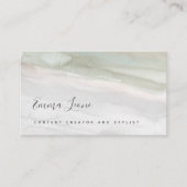 Elegantes Grün und Grau Visitenkarte (Vorderseite)