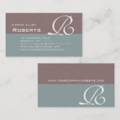 Elegantes Grün und strukturierter Visitenkarte (Vorne/Hinten)