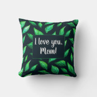 Elegantes Grün verlässt botanische Liebe-Mama