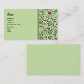 Elegantes Grün Visitenkarte (Vorne/Hinten)