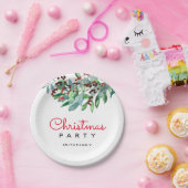 Elegantes Grün Weihnachts-Party Pappteller (Party)