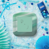 Elegantes Grünbuch Pappteller (Party)