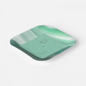 Elegantes Grünbuch Pappteller (Gewinkelt)