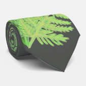 Elegantes grünes Aquarellenfarn-Waldland-Blätter Krawatte (Gerollt)