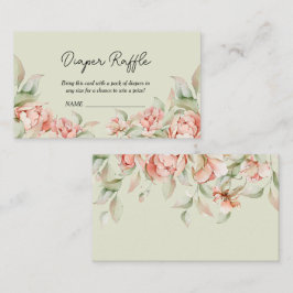 Elegantes, grünes Baby-Duschdusche Windelwanne Begleitkarte