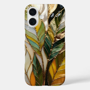 Elegantes grünes Blatt iPhone-Case Minimale Botani iPhone 16 Hülle