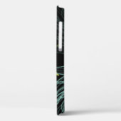 Elegantes, grünes, blaues Tulpenmuster Case-Mate iPhone Hülle (Rückseite / Links)