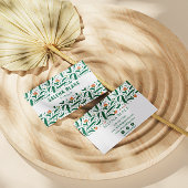 Elegantes Grünes Blumendesign | Chic & Modern Visitenkarte