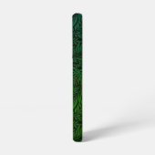 Elegantes grünes Boho-Botanik-Muster-Monogramm Samsung Galaxy Hülle (Linke Seite)