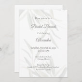 Elegantes, grünes botanisches Brautparty Einladung (Vorne/Hinten)