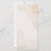 Elegantes grünes botanisches Hochzeitsprogramm (Rückseite)