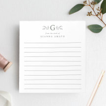 Elegantes Grünes Botanisches Monogramm