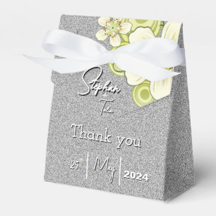 Elegantes grünes Floral Geschenkschachtel