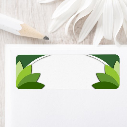 Elegantes grünes Florals-Template (Insitu)