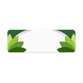 Elegantes grünes Florals-Template (Vorne)