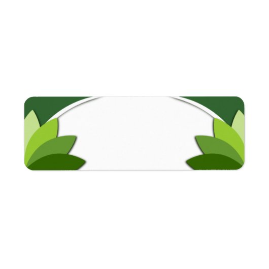 Elegantes grünes Florals-Template (Vorne)