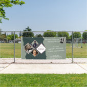 Elegantes grünes Foto Collage Beruflich Business Banner (Insitu)
