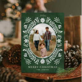 Elegantes Grünes Foto Weihnachten