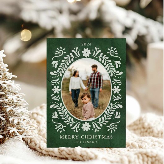 Elegantes Grünes Foto Weihnachten