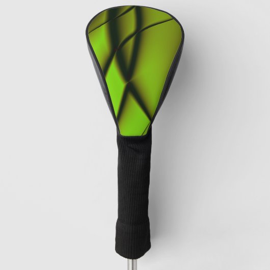 Elegantes grünes Fraktal Design Golf Headcover (Vorderseite)