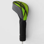 Elegantes grünes Fraktal Design Golf Headcover (angewinkelt)