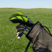 Elegantes grünes Fraktal Design Golf Headcover (In SItu)