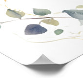 Elegantes Grünes Hochzeitstil 18 Tische Poster (Ecke)