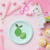 Elegantes grünes Limones Party Pappteller (Party)