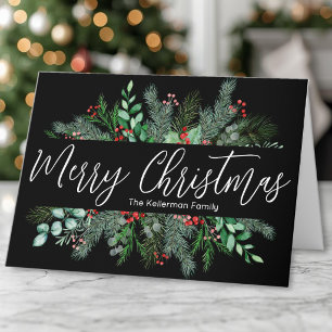 Elegantes Grünes Modernes Frohe Weihnachten