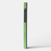 Elegantes grünes Monogramm Case-Mate iPhone Hülle (Rückseite / Links)
