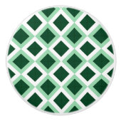Elegantes grünes Muster Keramikknauf (Vorderseite)