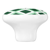 Elegantes grünes Muster Keramikknauf (Seitenansicht)
