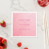 Elegantes grünes Rosa & Blues Sparkle Design Serviette (Beispiel)