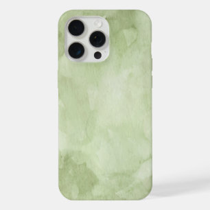 Elegantes grünes Salbei-Abstrakt-Aquarell iPhone 15 Pro Max Hülle