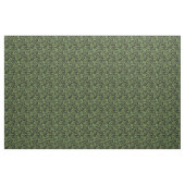 Elegantes grünes schwarzes getriebenes Leder flora Stoff (Yard (91,4 cm))