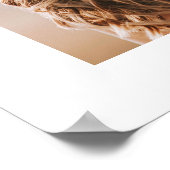 Elegantes Grünes Skript-Foto Begrüßung Begrüßungsz Poster (Ecke)