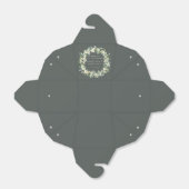 Elegantes grünes Snowberry+Eukalyptus-Brautparty Geschenkschachtel (Ungefaltet)